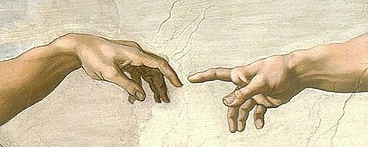 The Creation of Adam (Michelangelo) - Hands